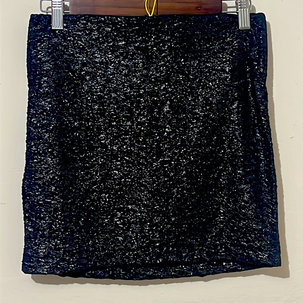 Black, shimmer, BCBG skirt, size small